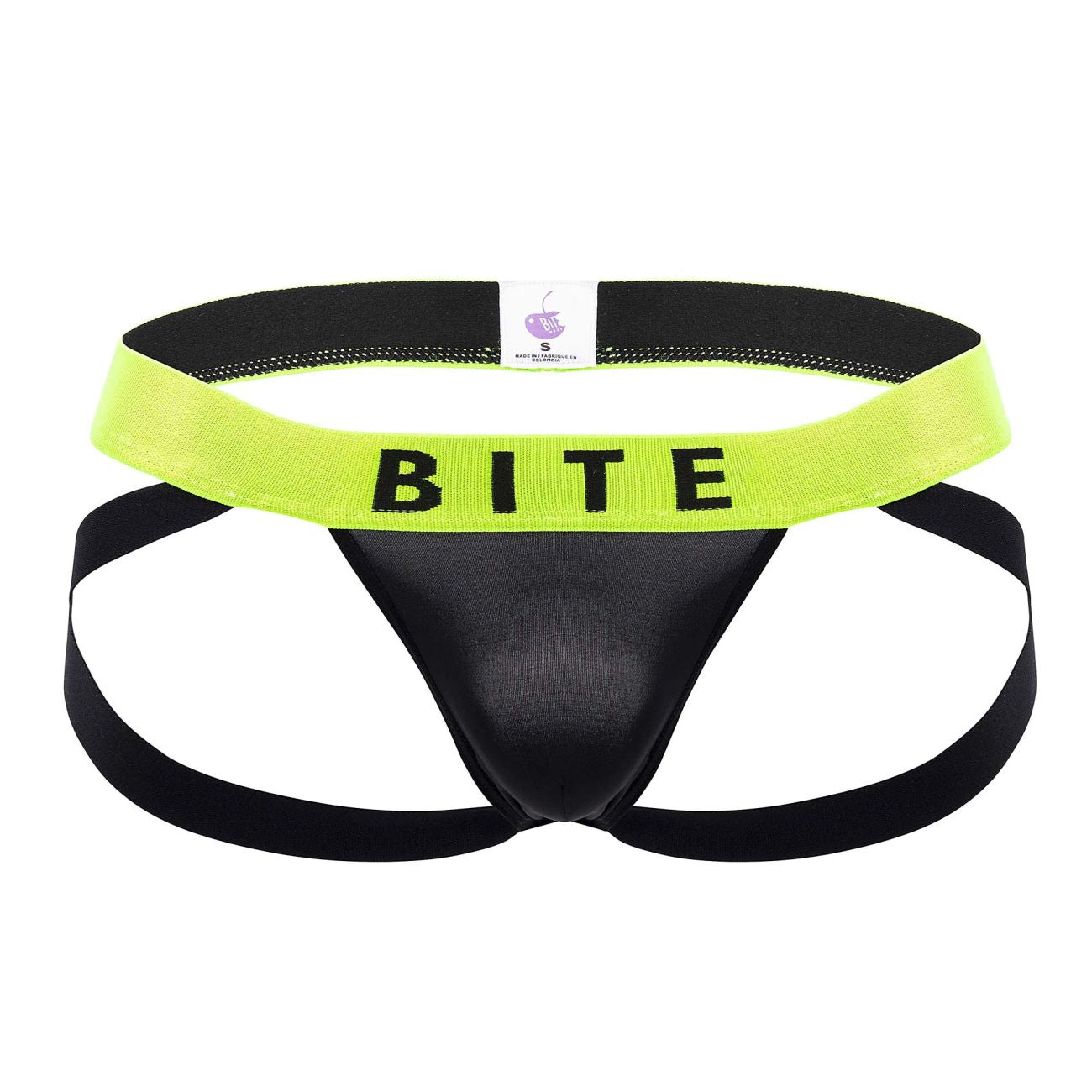 BiteWear BW2023104 Sassy Peach Jockstrap Black Green