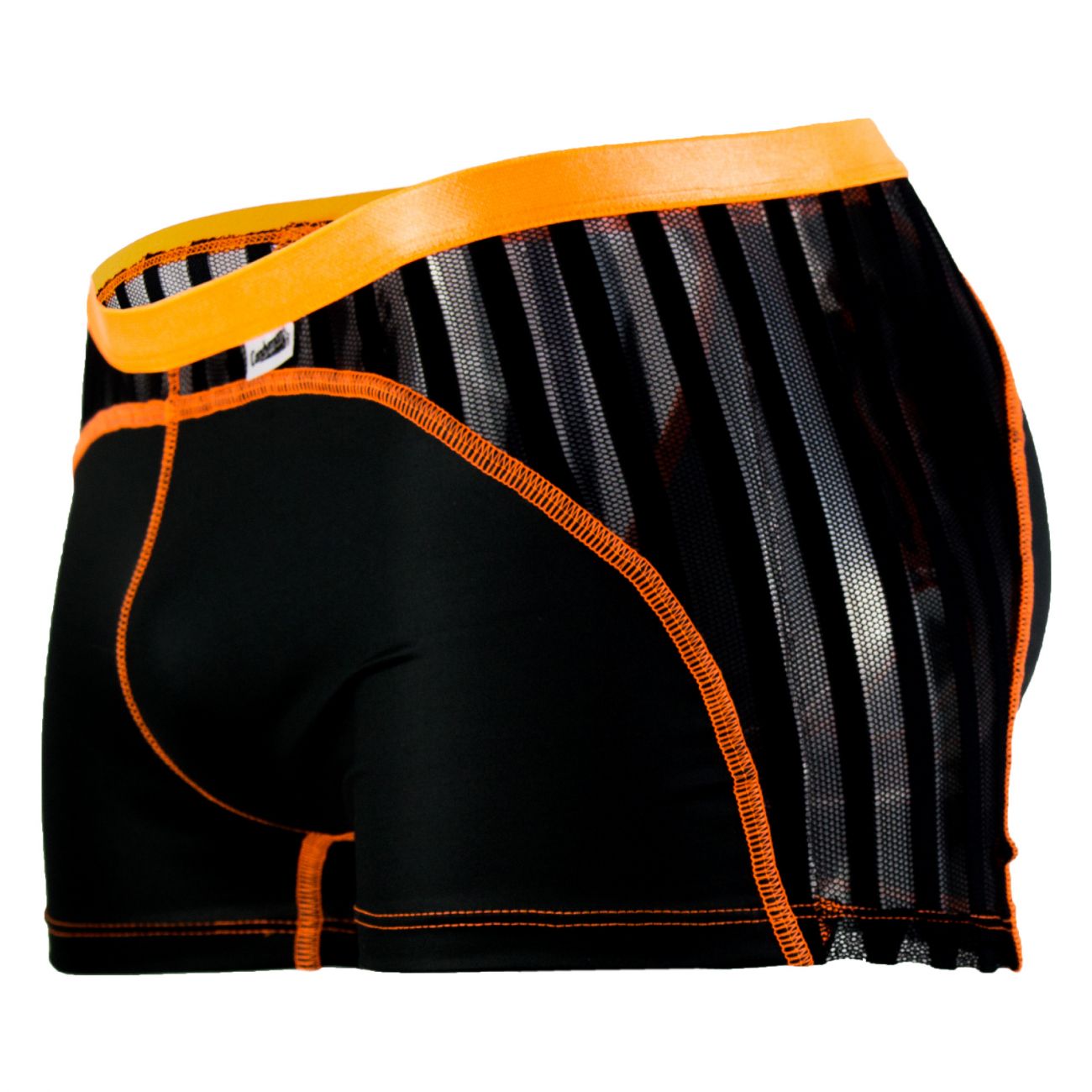 CandyMan 99329 Boxer Briefs Black and Orange