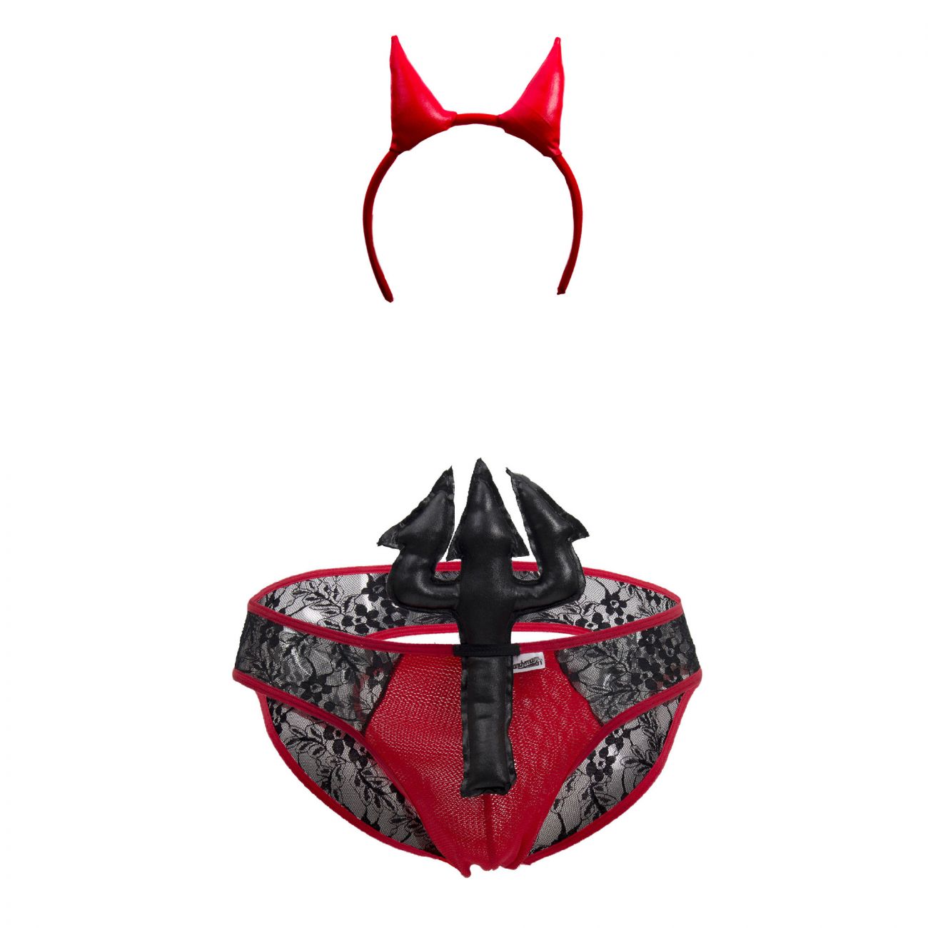 CandyMan 99356 Devil Costume Outfit Black Red