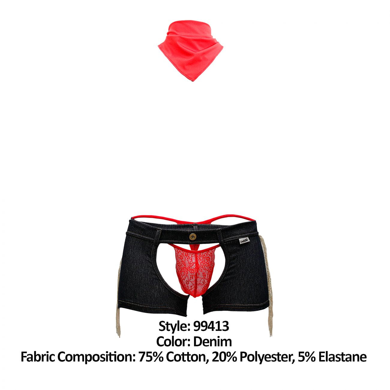 SALE - CandyMan 99413 Cowboy Costume Outfit Trunks