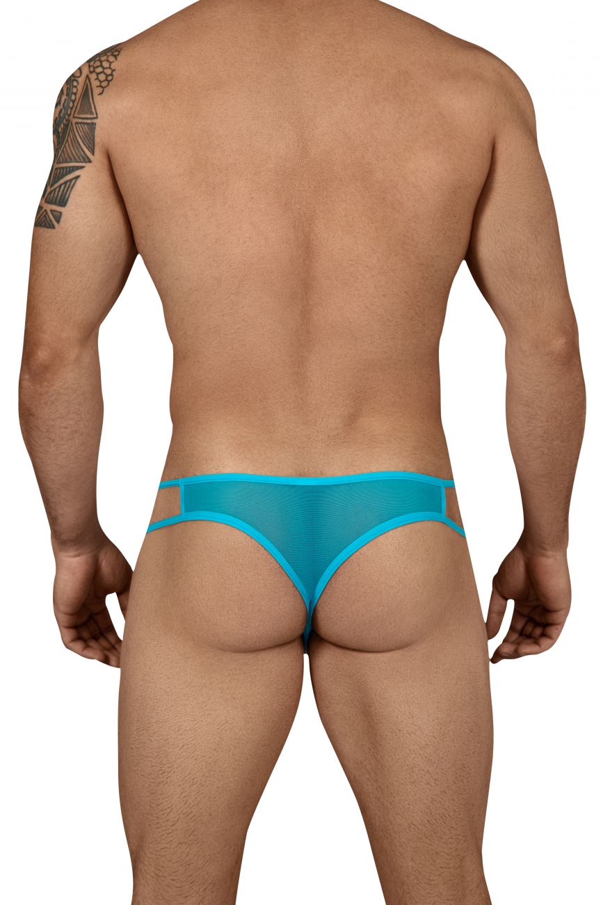 SALE - CandyMan 99435 Mesh Thongs Turquoise