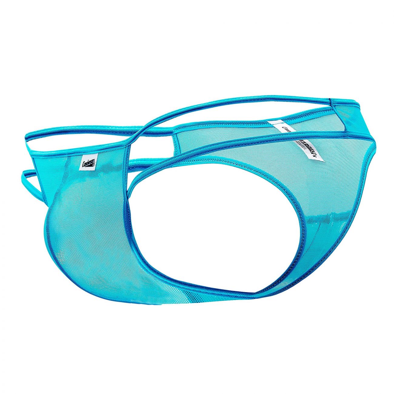 SALE - CandyMan 99435 Mesh Thongs Turquoise