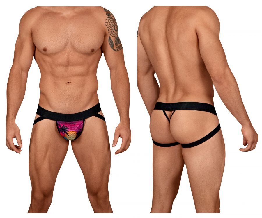 CandyMan 99455 Paradise Jockstrap-Thong Multi Coloured