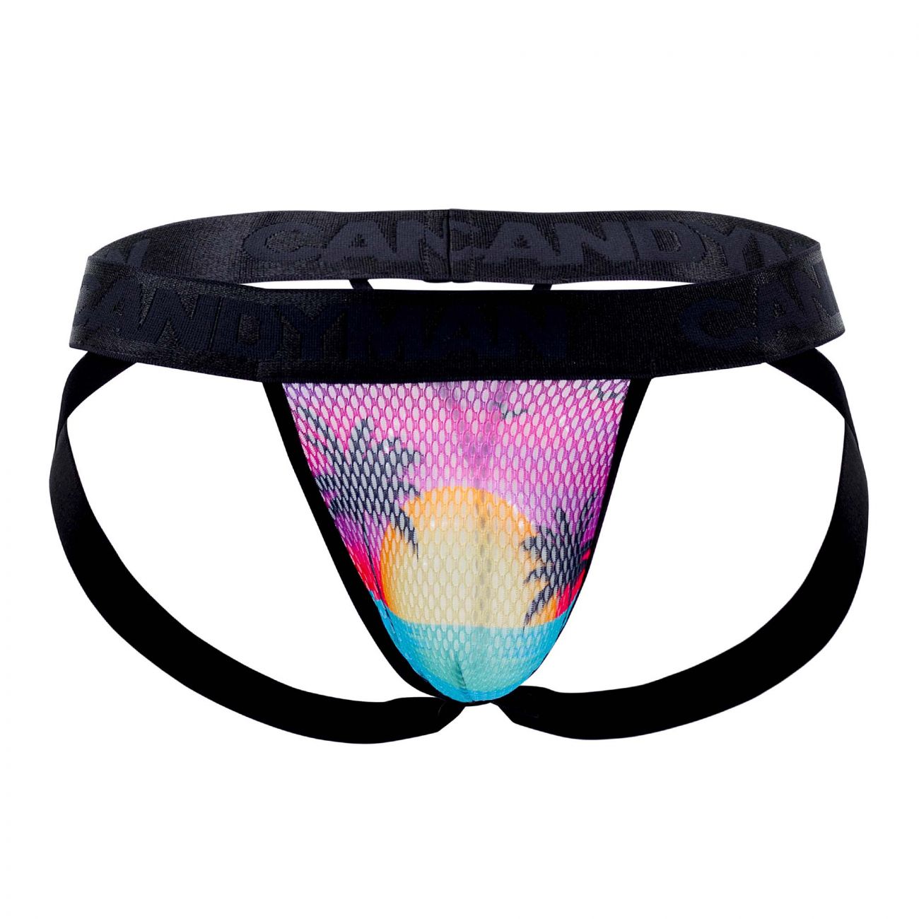 CandyMan 99455 Paradise Jockstrap-Thong Multi Coloured