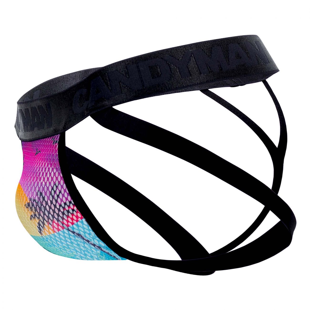 CandyMan 99455 Paradise Jockstrap-Thong Multi Coloured