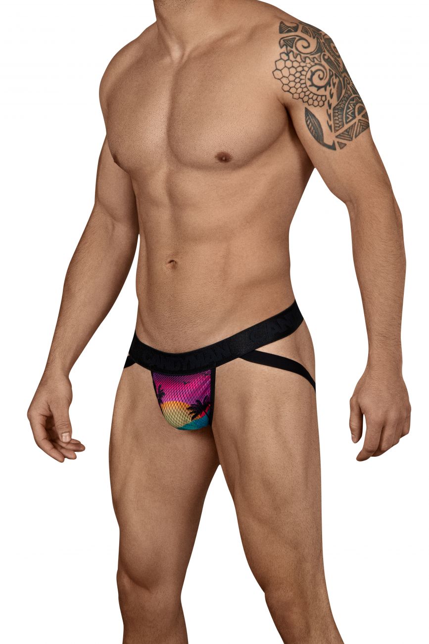 CandyMan 99455 Paradise Jockstrap-Thong Multi Coloured