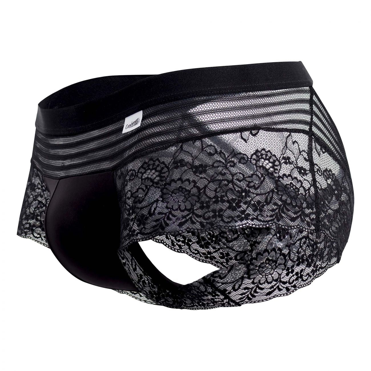 CandyMan 99466 Lace Briefs Black