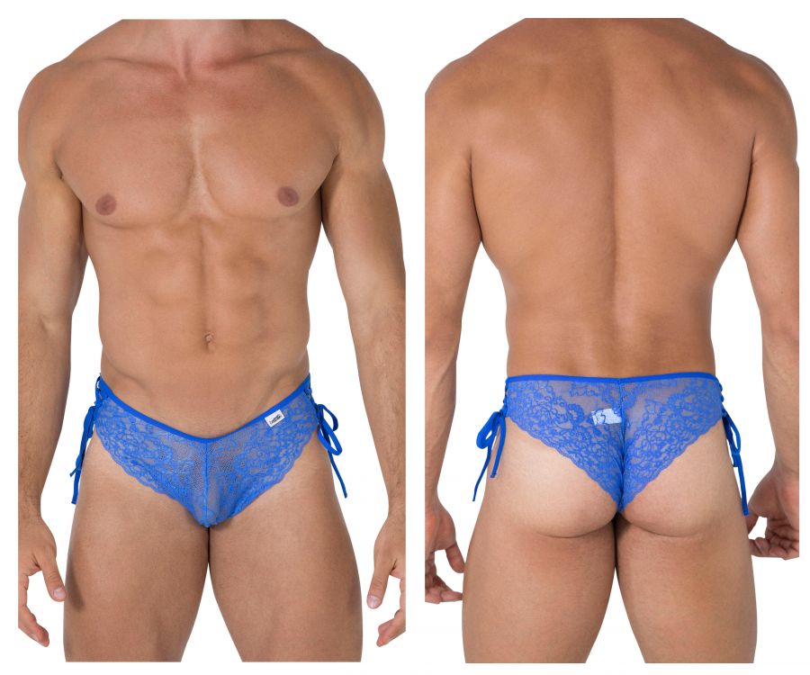 CandyMan 99488 Side Tie Lace Bikini Royal Blue