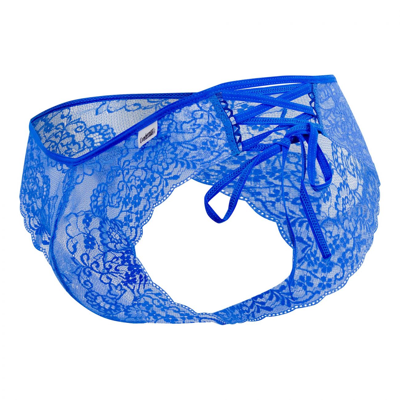 CandyMan 99488 Side Tie Lace Bikini Royal Blue
