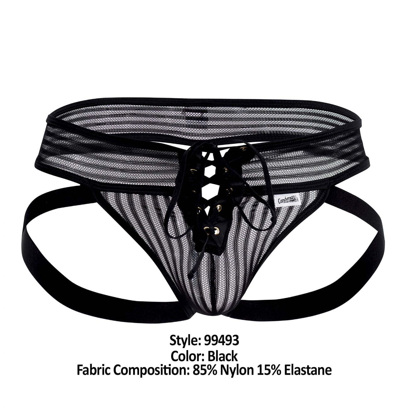 CandyMan 99493 G-String Jockstrap Black