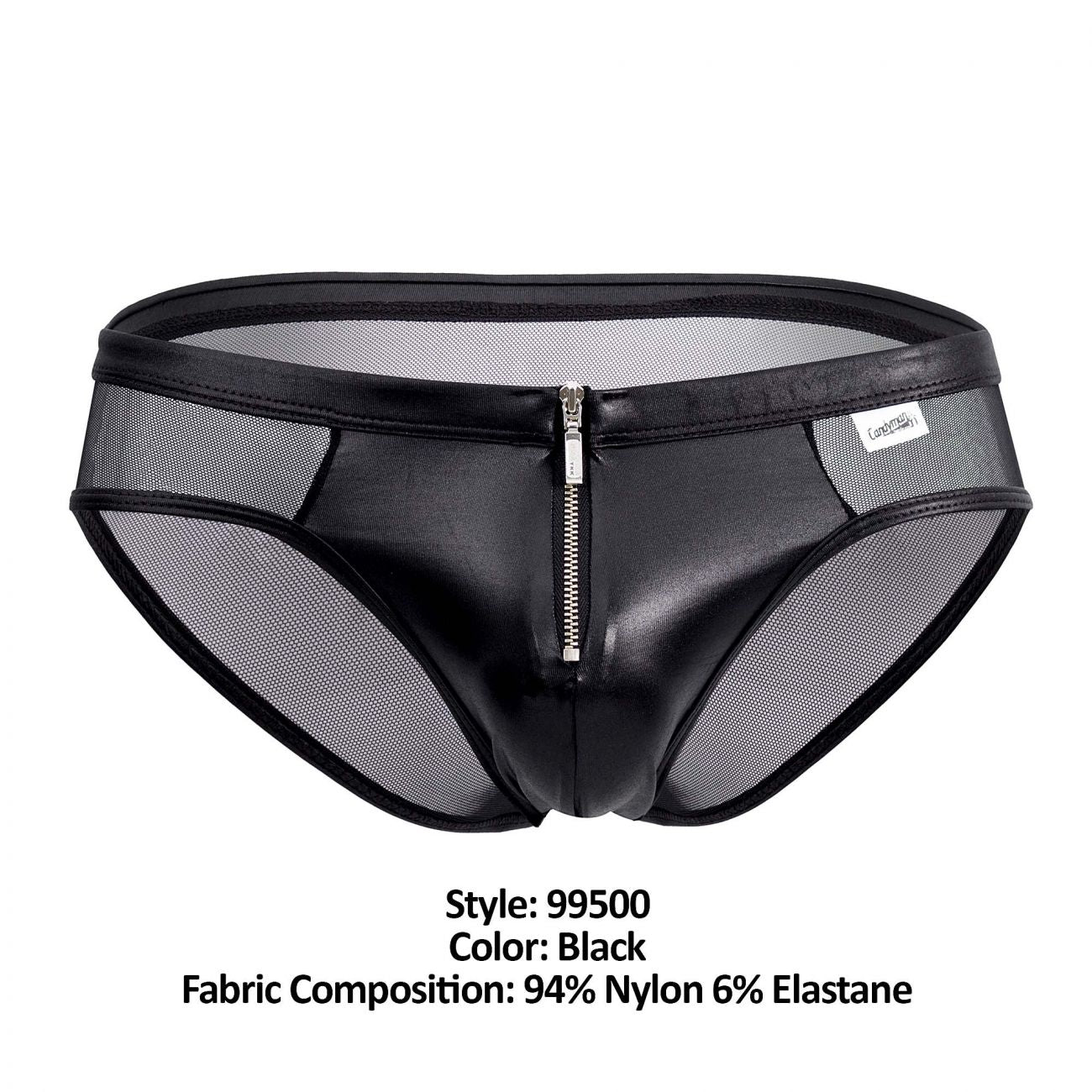 CandyMan 99500 Zipper-Mesh Bikini Black