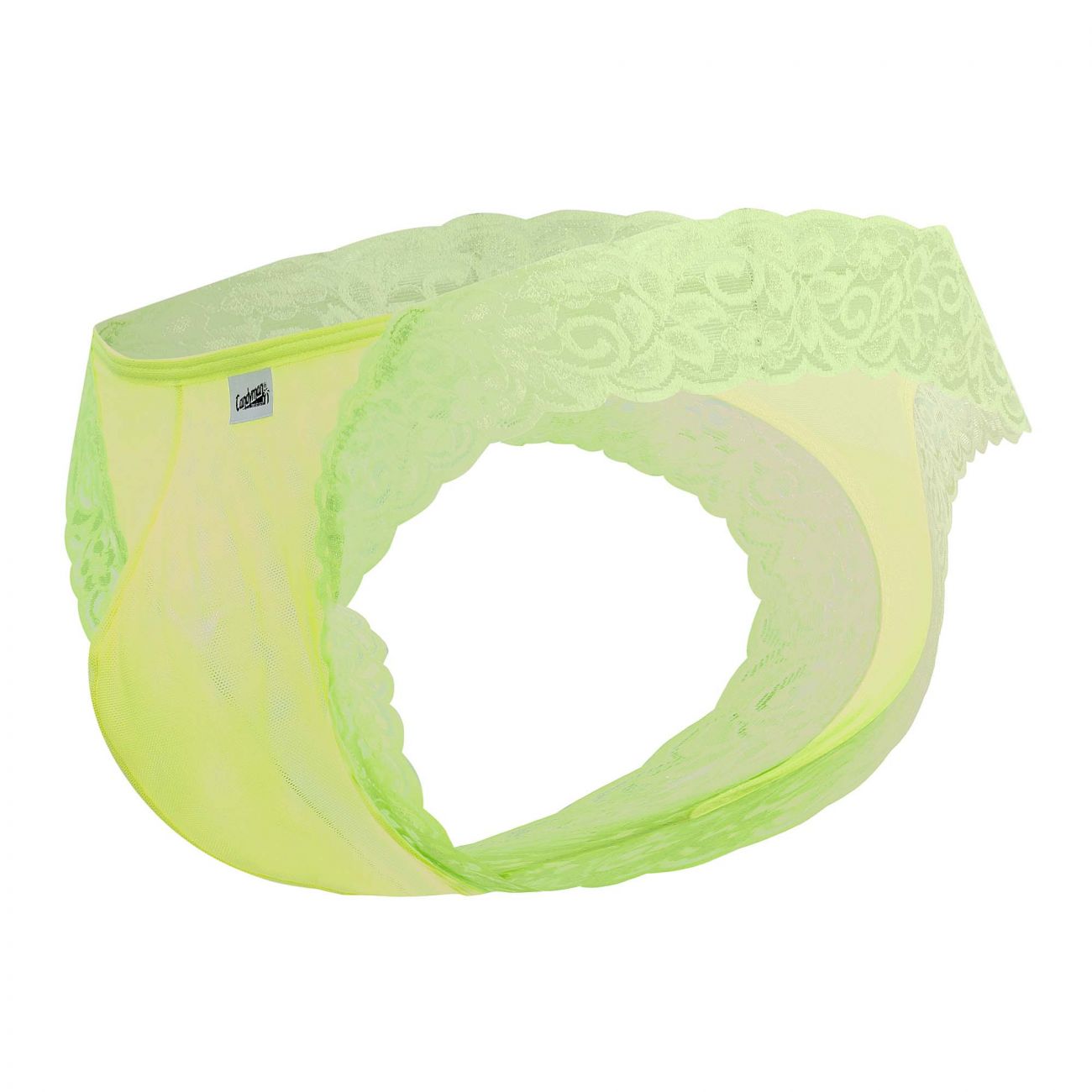 CandyMan 99506 Mesh-Lace Thongs Hot Green