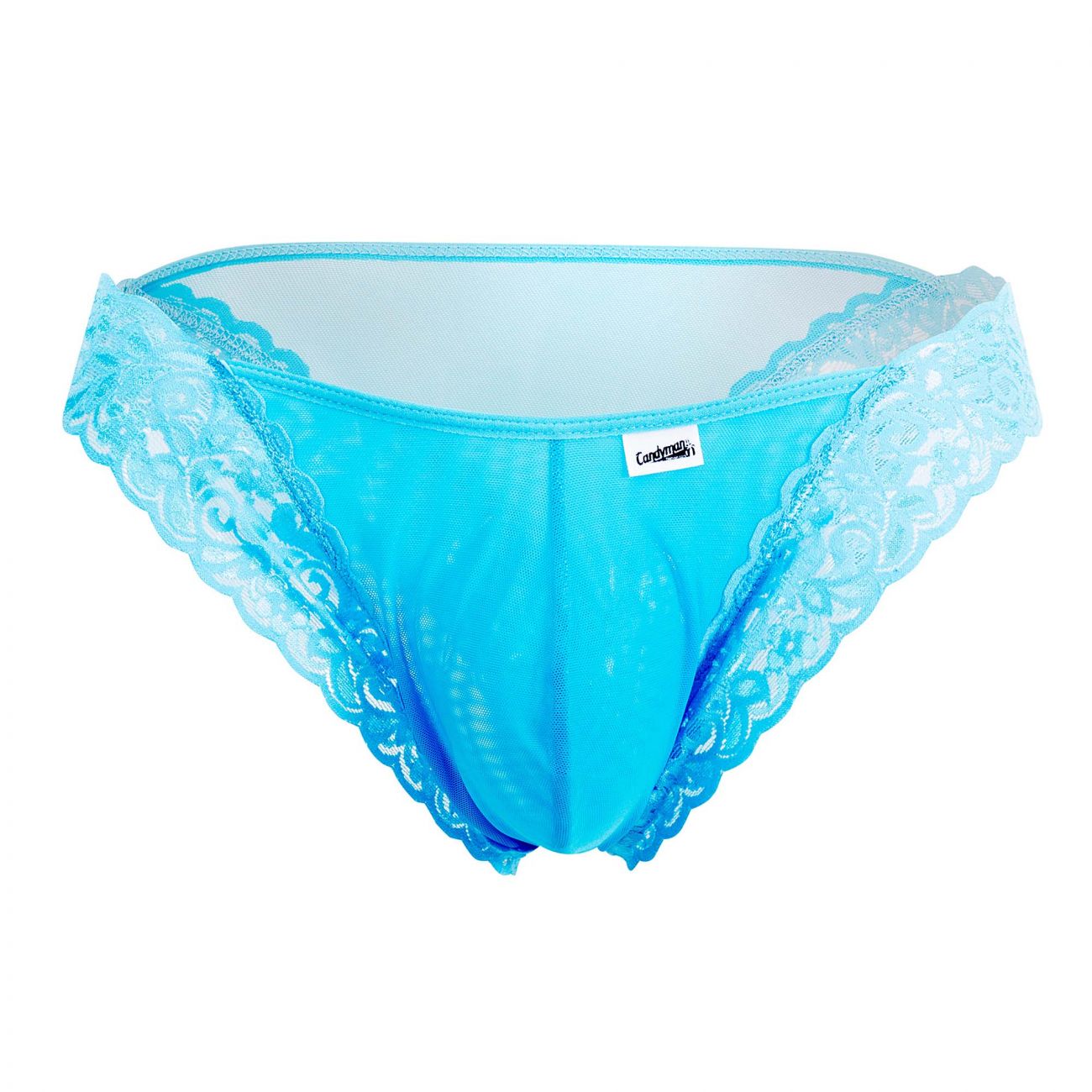 CandyMan 99506 Mesh-Lace Thongs Turquoise