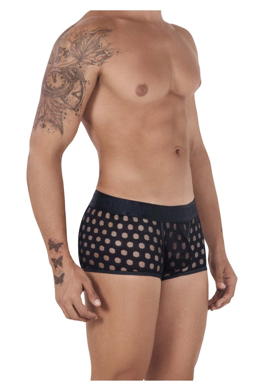 CandyMan 99511 Polka Mesh Trunks Black