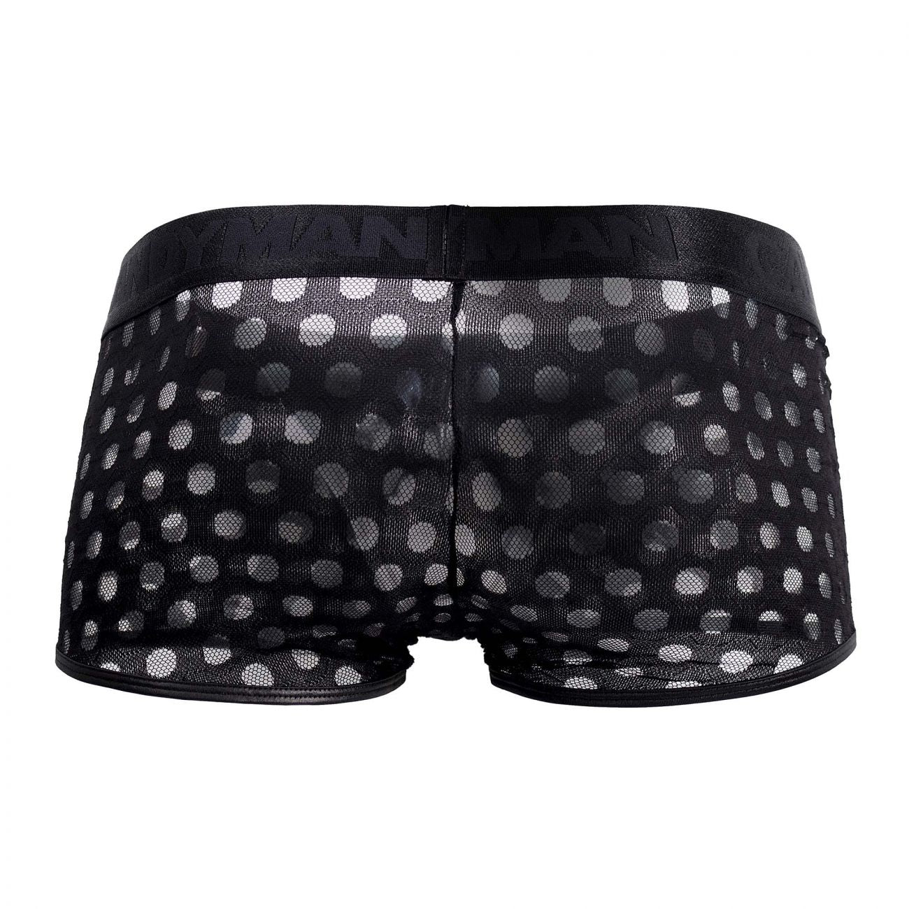 CandyMan 99511 Polka Mesh Trunks Black