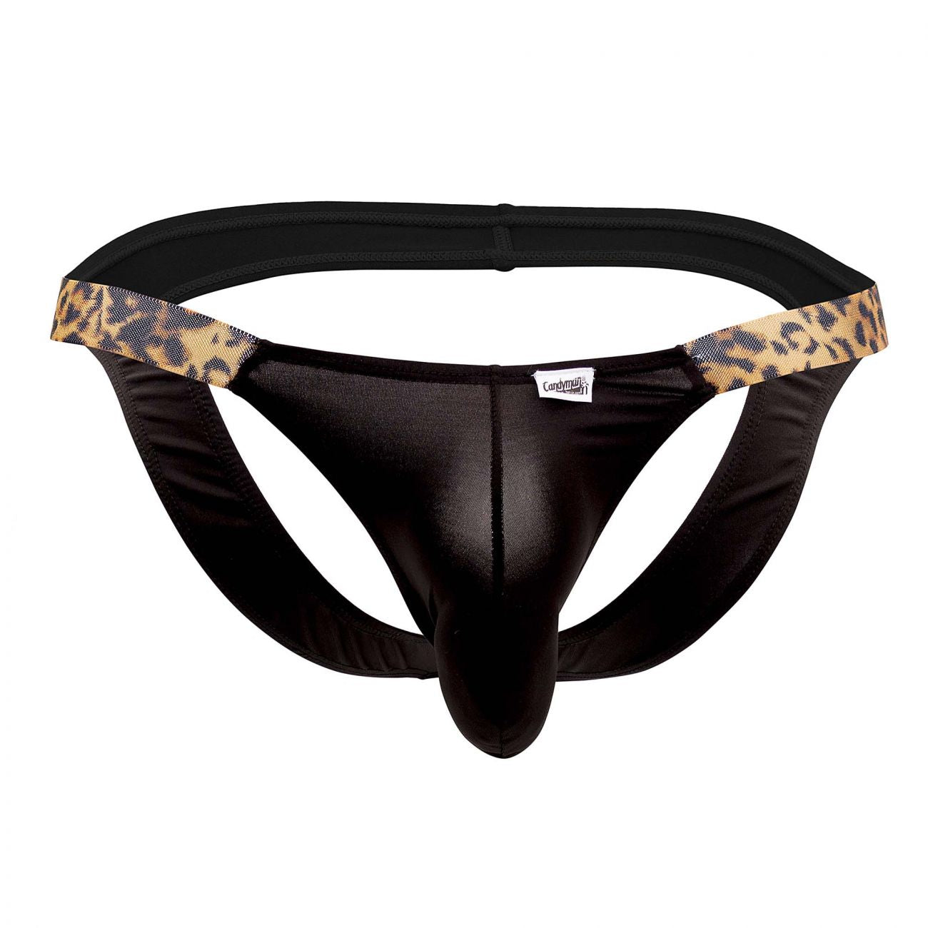 CandyMan 99536 Prints Jockstrap Black Animal Print