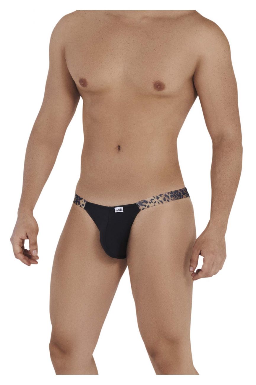 CandyMan 99536 Prints Jockstrap Black Animal Print