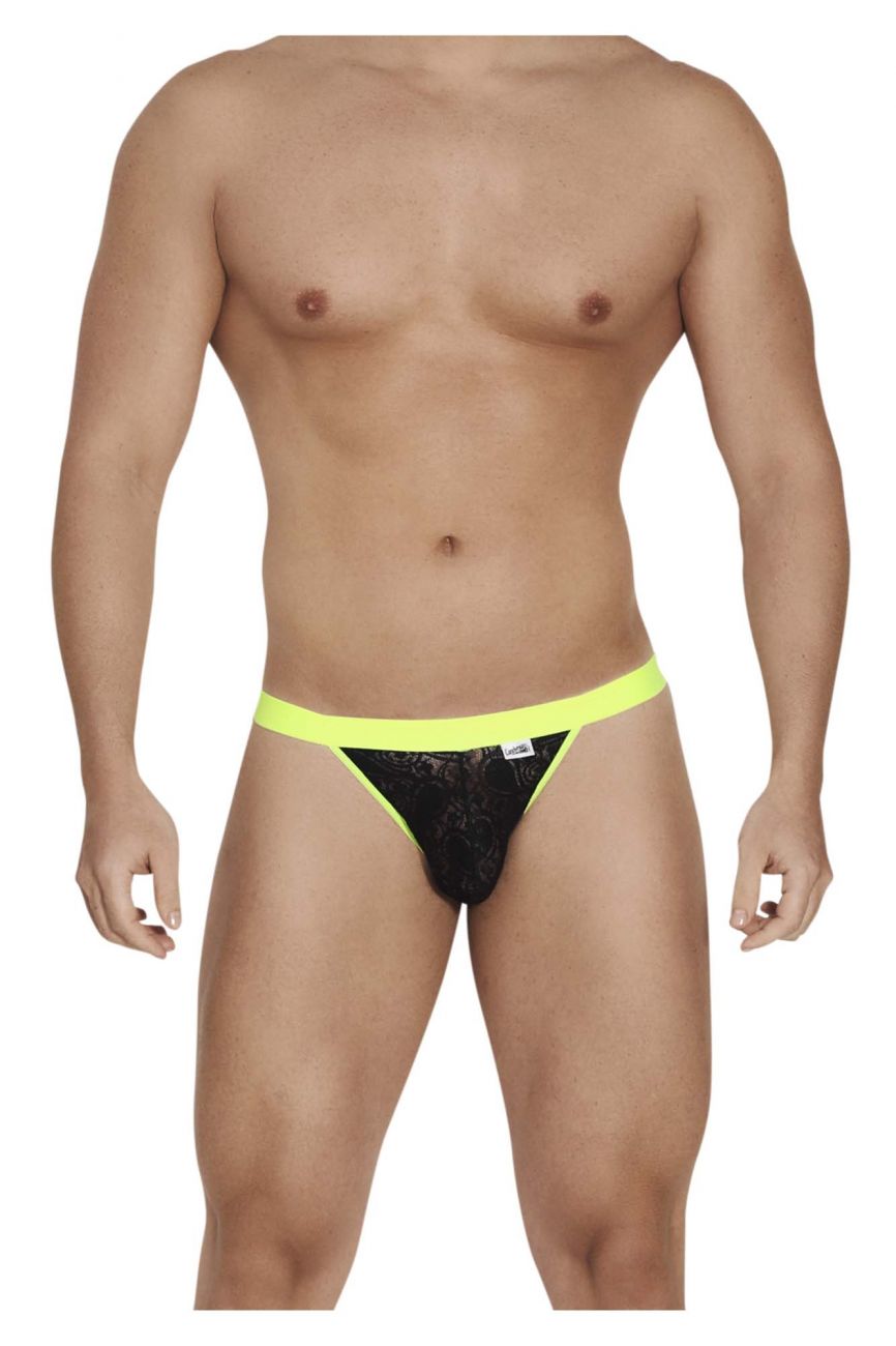 CandyMan 99554 Lace Peekaboo Bikini Black