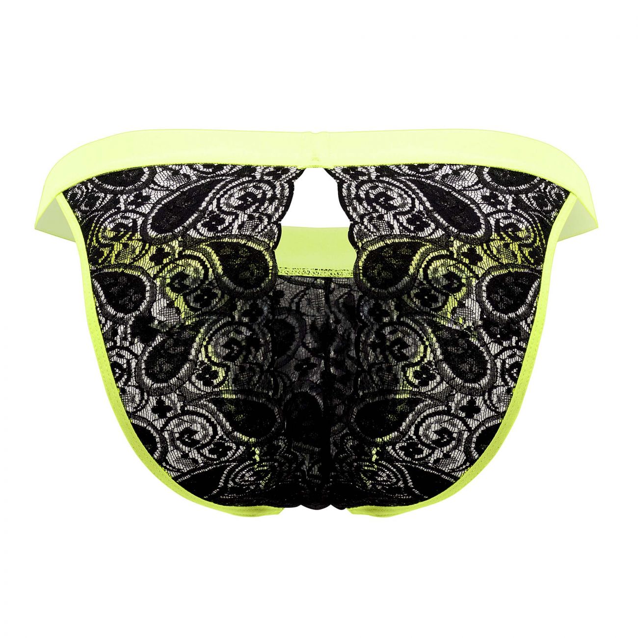 CandyMan 99554 Lace Peekaboo Bikini Black