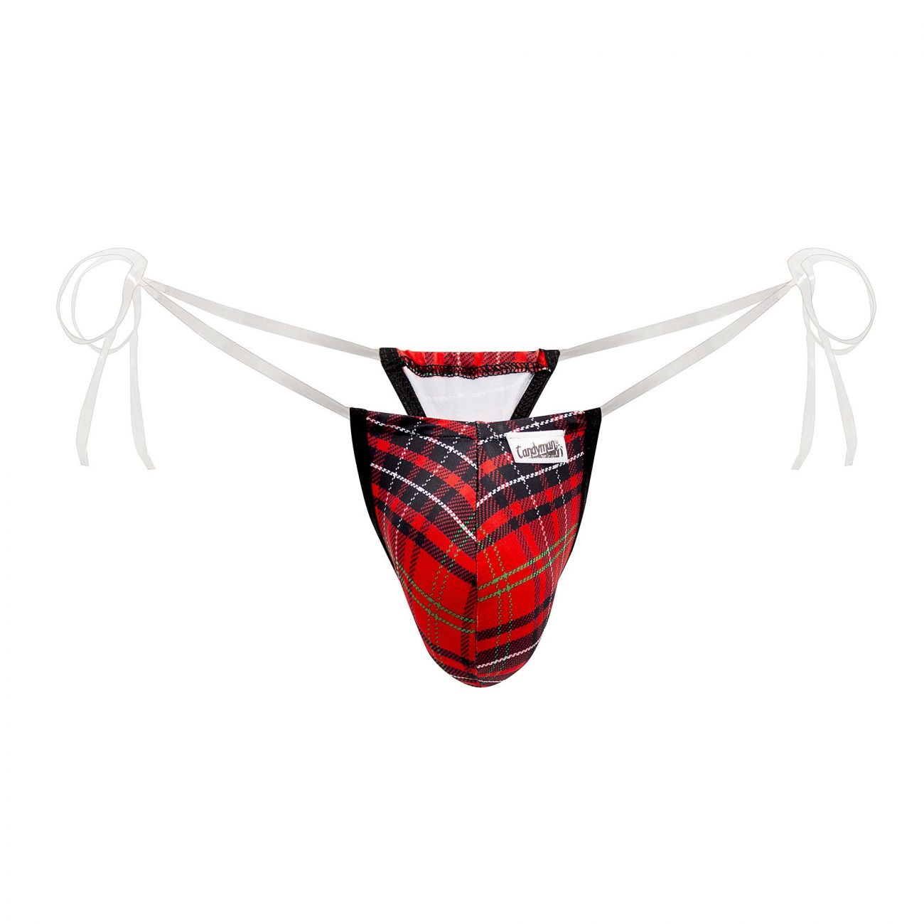 CandyMan 99571X Invisible Strap Micro G-String Red Print Plus Sizes