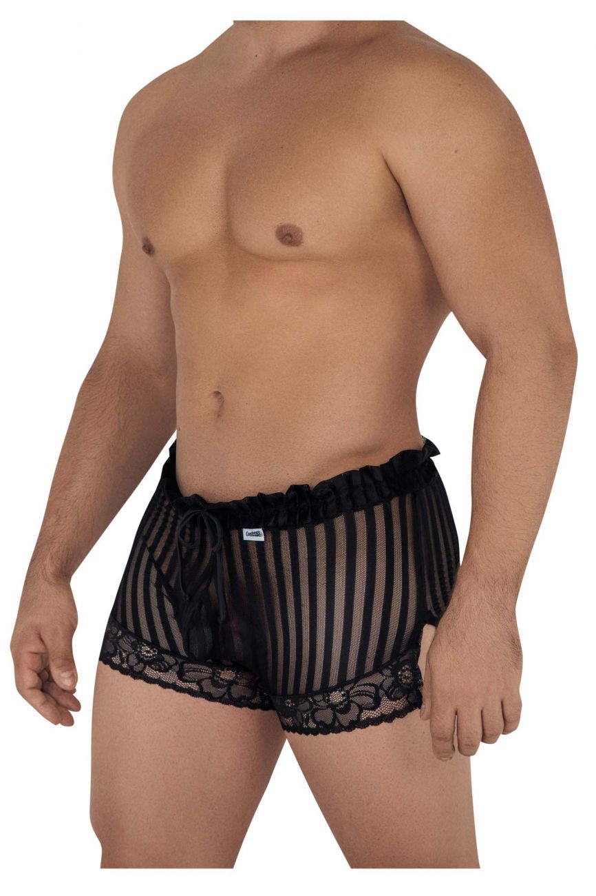 CandyMan 99601 Lounge Pajama Shorts Black