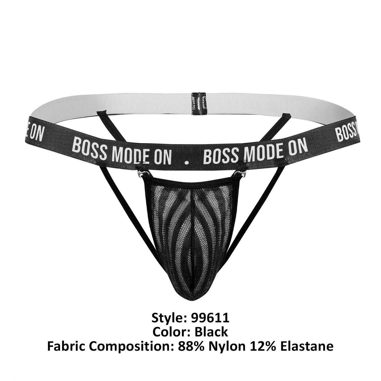 CandyMan 99611 Boss Mode On Thongs Black