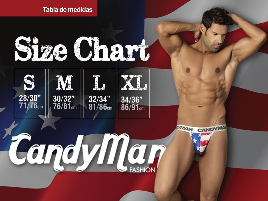 CandyMan 99455 Paradise Jockstrap-Thong Multi Coloured