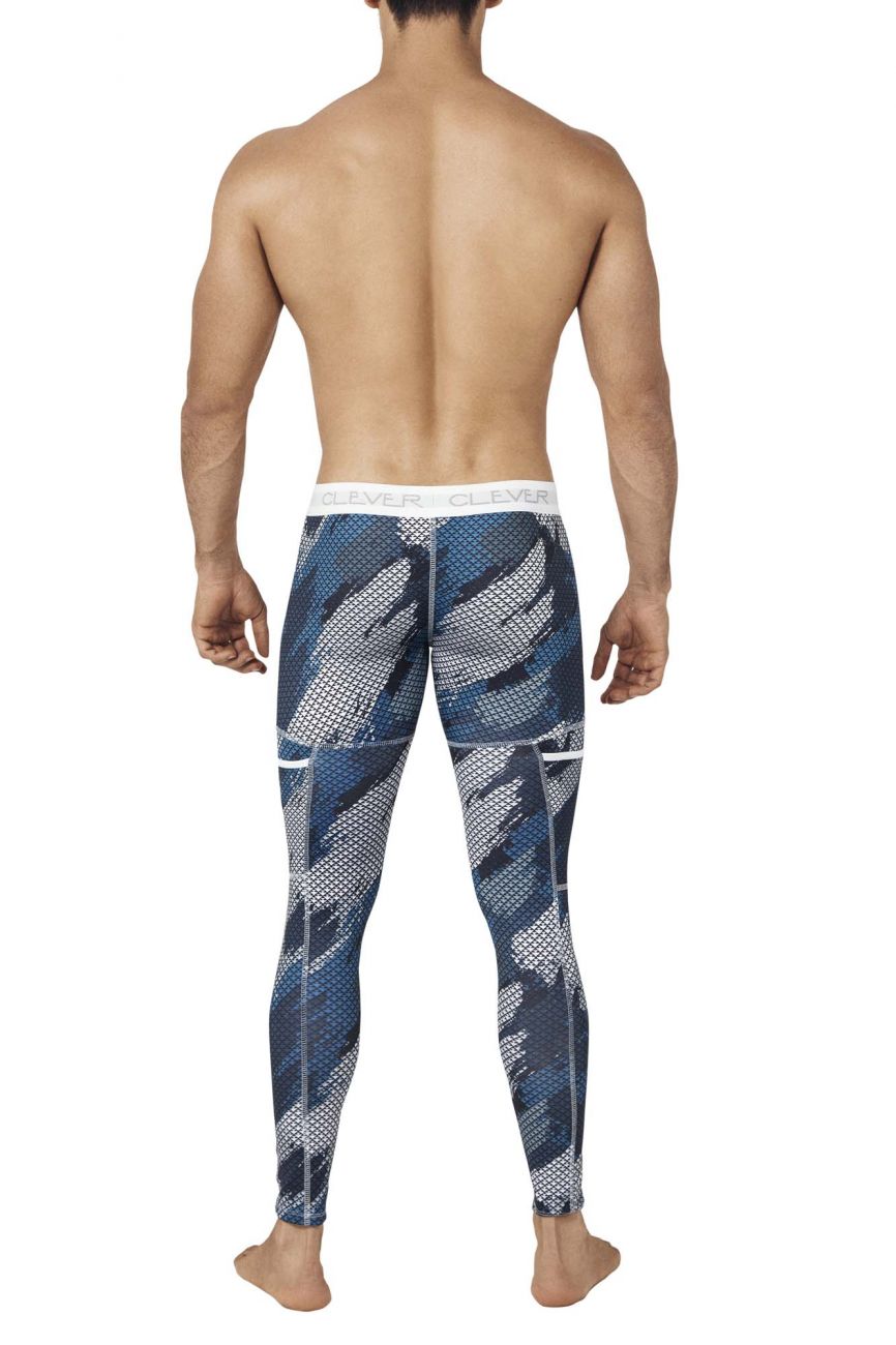 Clever 0279 Enigmatic Athletic Pants Dark Blue