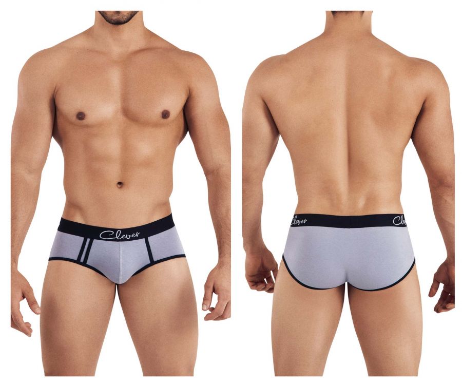 Clever 0316 Lowa Piping Briefs Gray