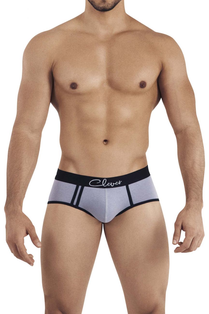 Clever 0316 Lowa Piping Briefs Gray