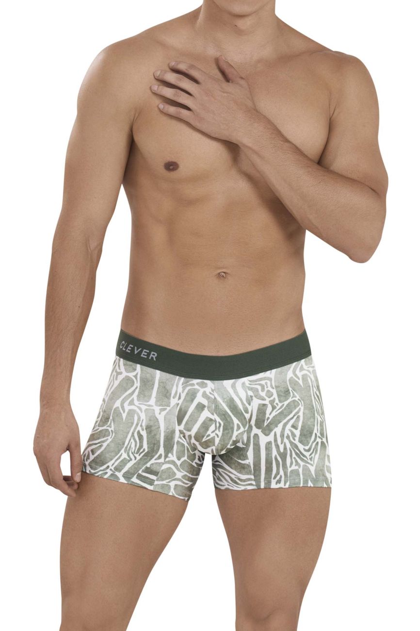Clever 1129 Inner Trunks Green Print