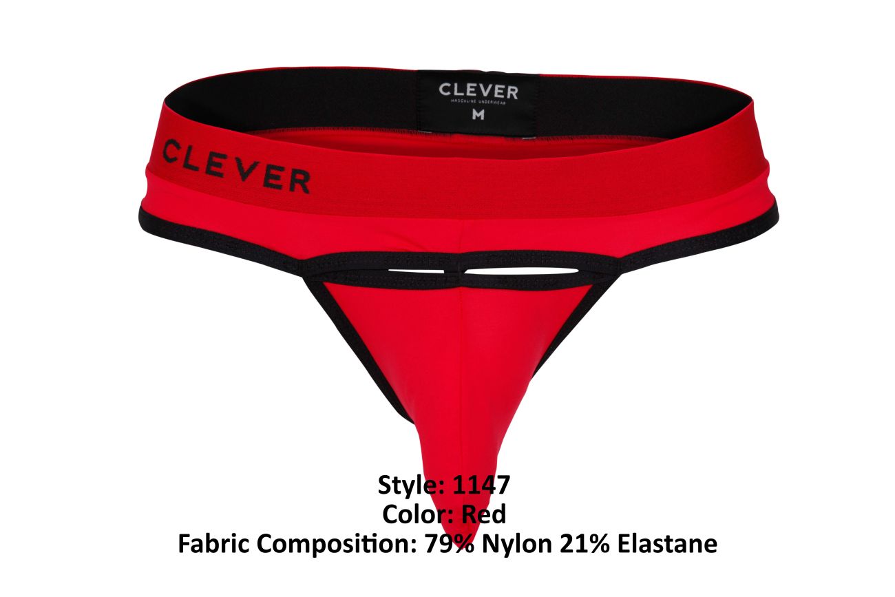 Clever 1147 Celestial Thongs Red