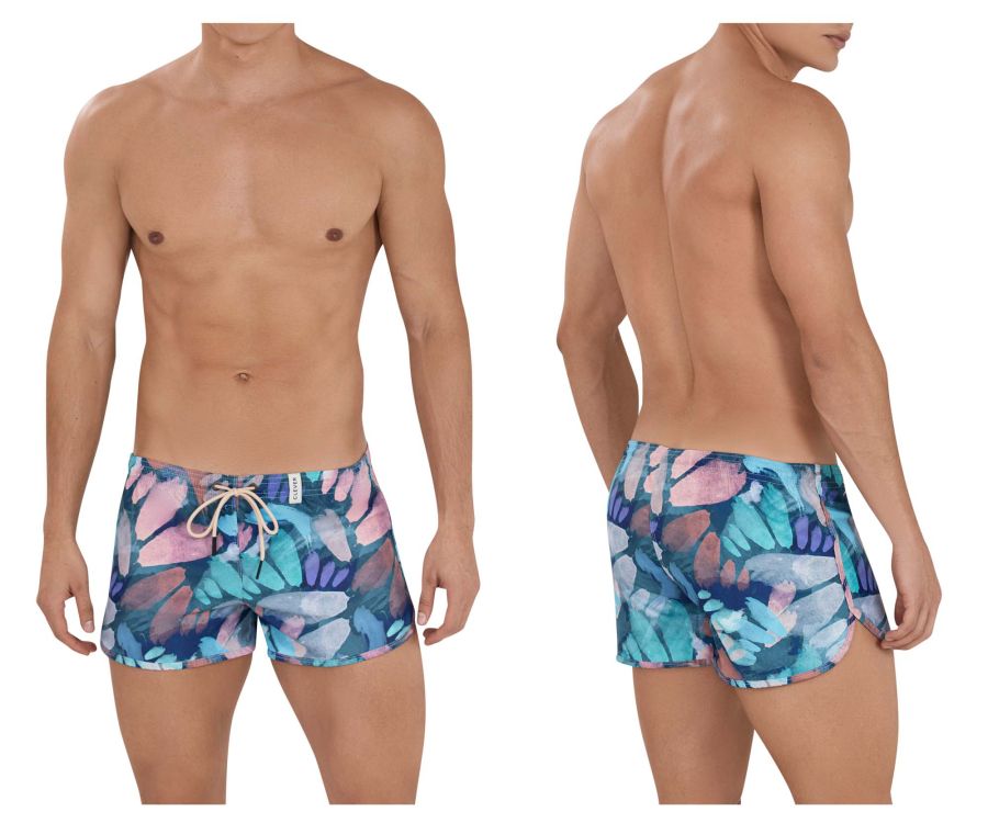 Clever 1158 Serene Swim Trunks Green Print
