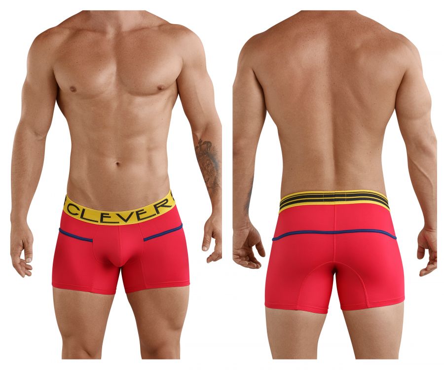 Clever 2366 Czech Piping Boxer Briefs Red