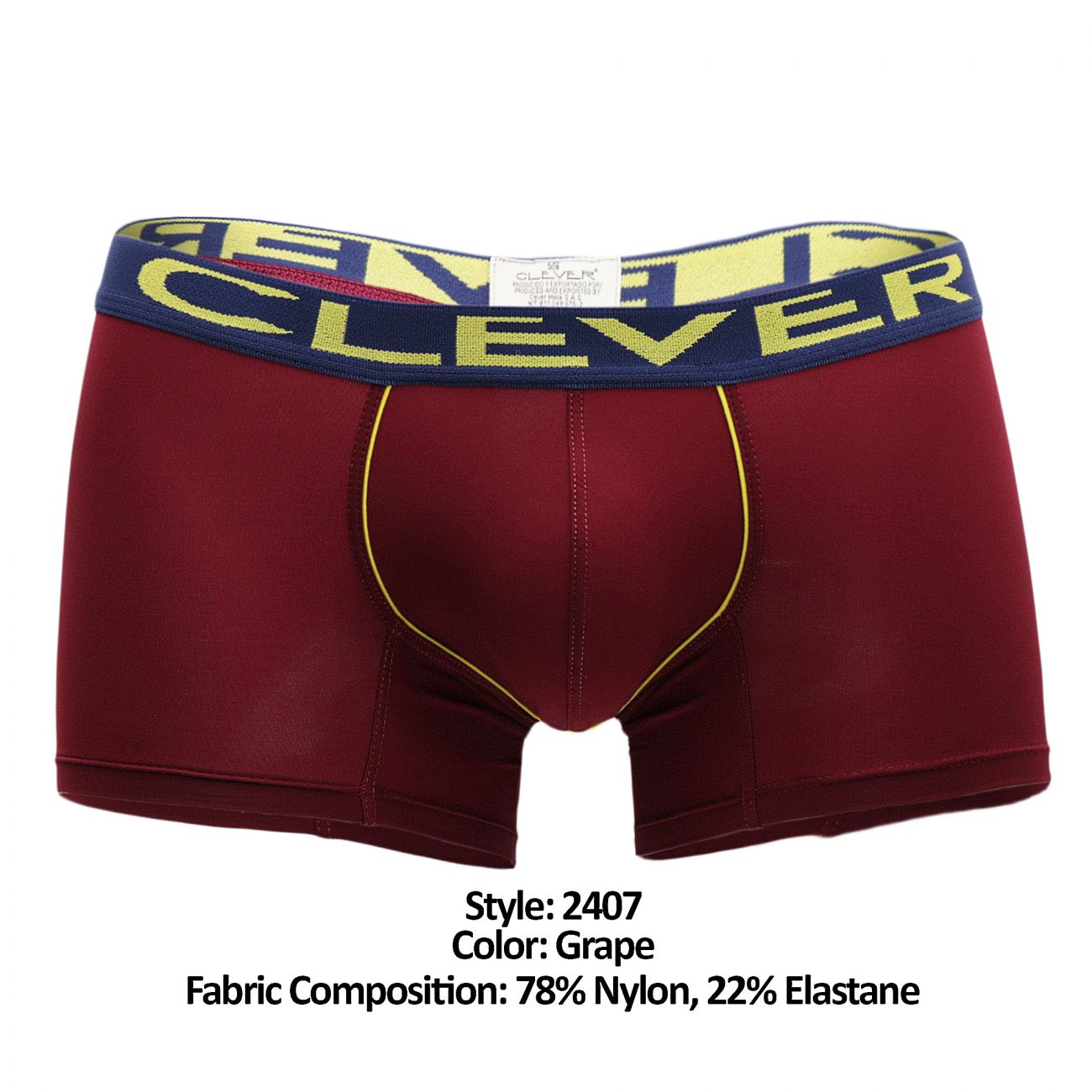 Clever 2407 Filipo Boxer Briefs Grape