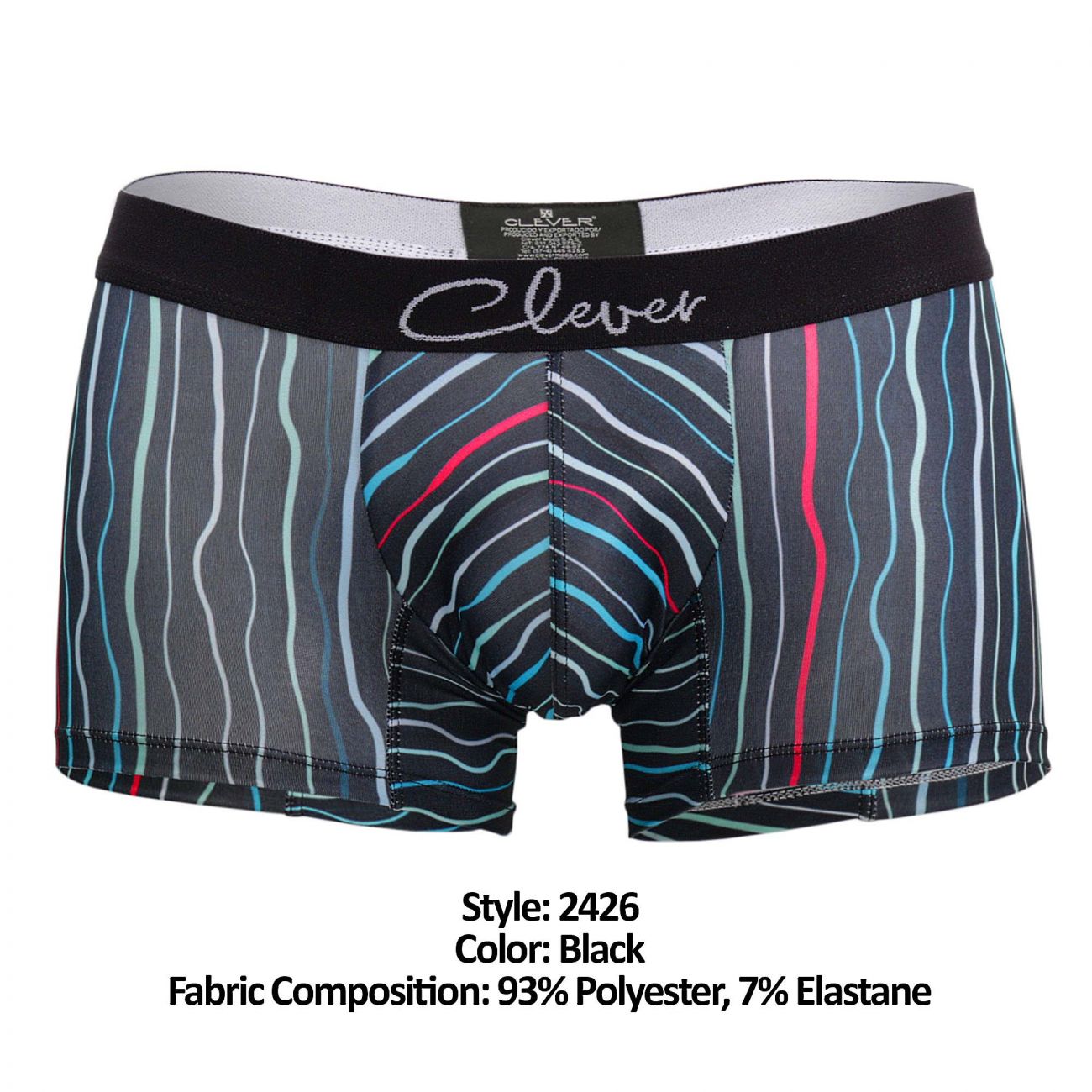 Clever 2426 Symbol Boxer Briefs Blck Multi