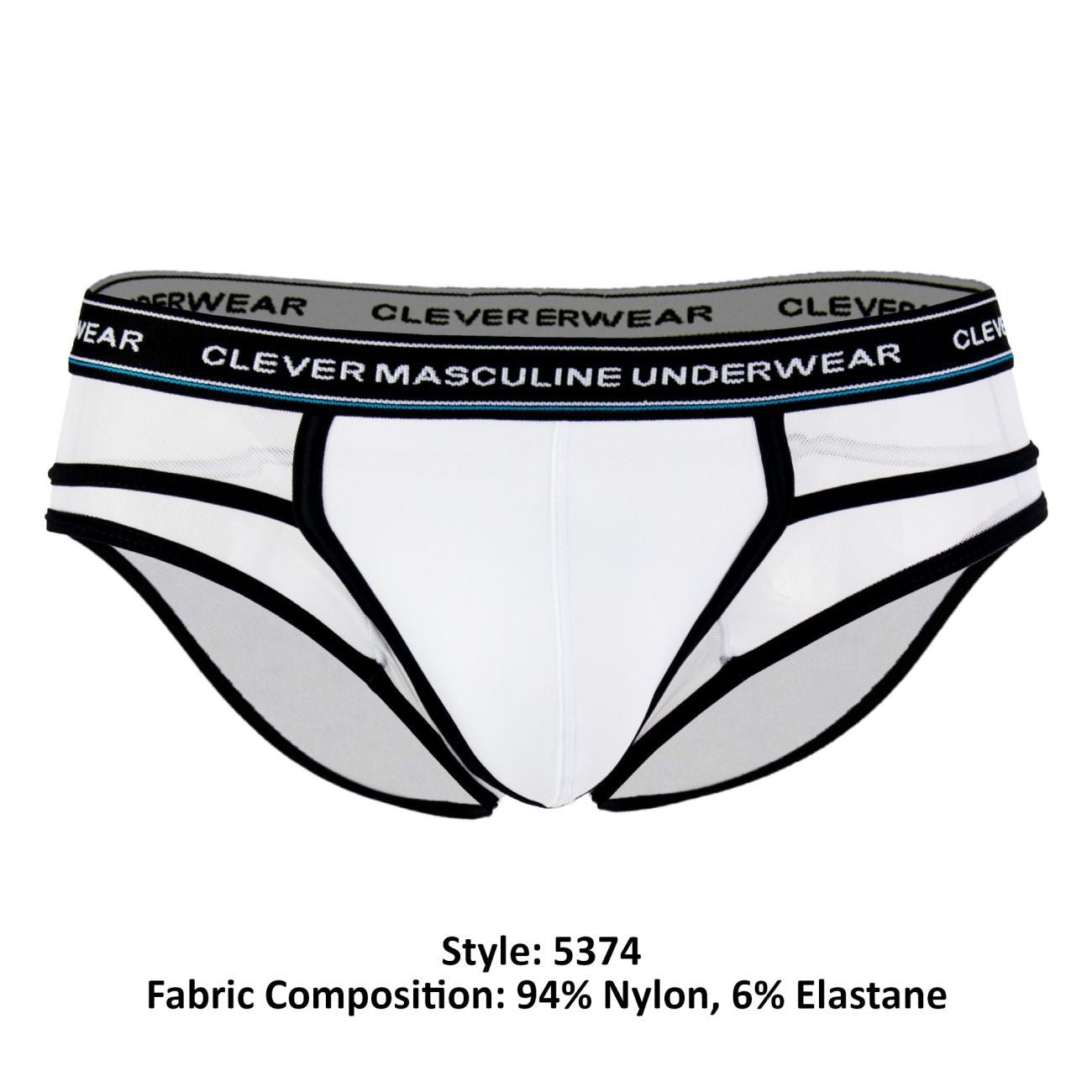 Clever 5374 Asian Piping Briefs White