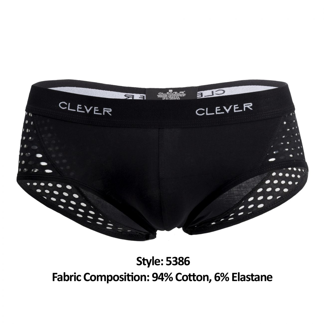 Clever 5386 Glamour Piping Briefs Black