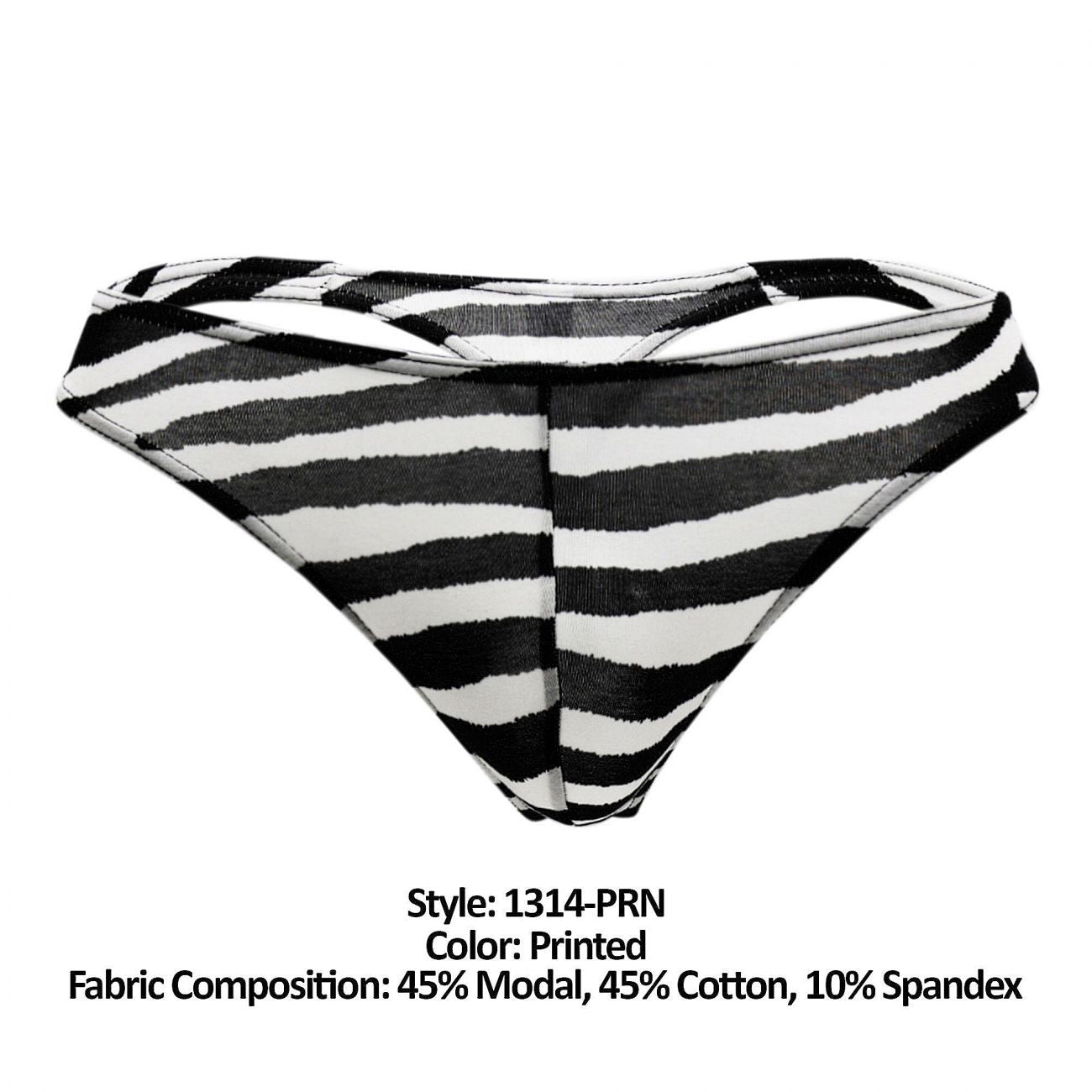 Doreanse 1314-PRN Zebra Thong