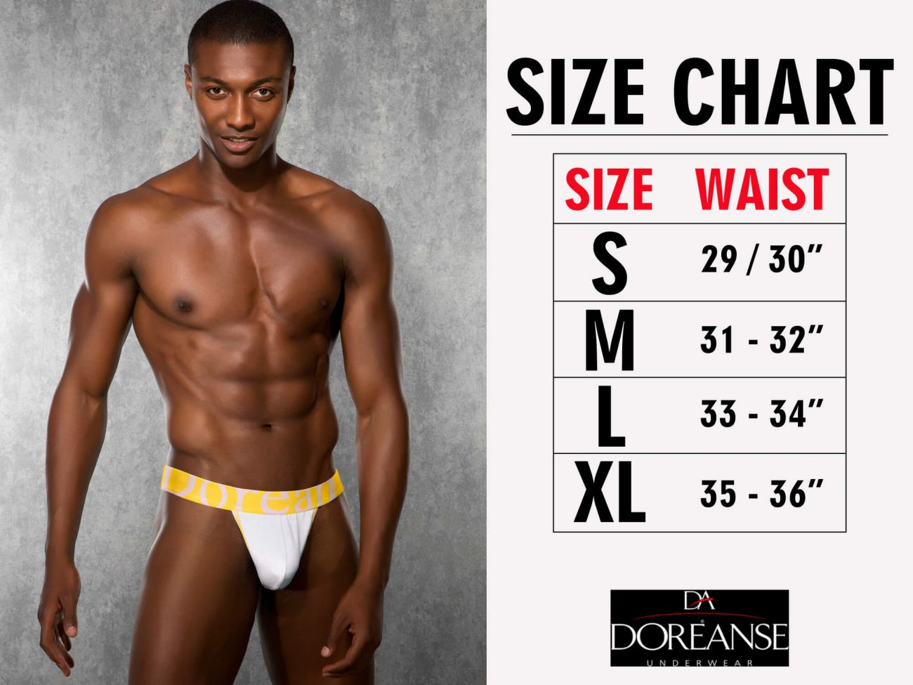 Doreanse 1332-BLK Loop Thong