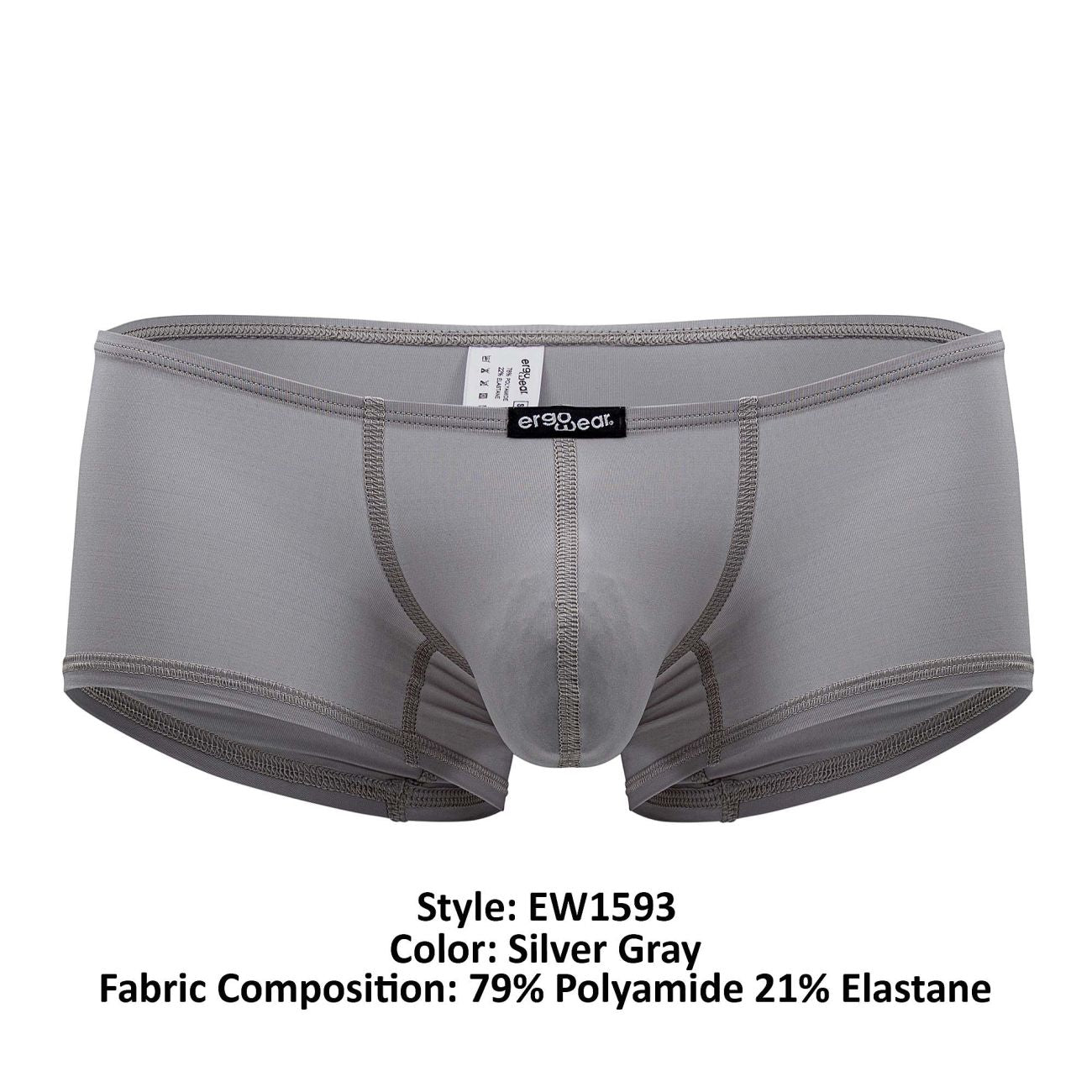 ErgoWear EW1593 X4D Trunks Silver Gray