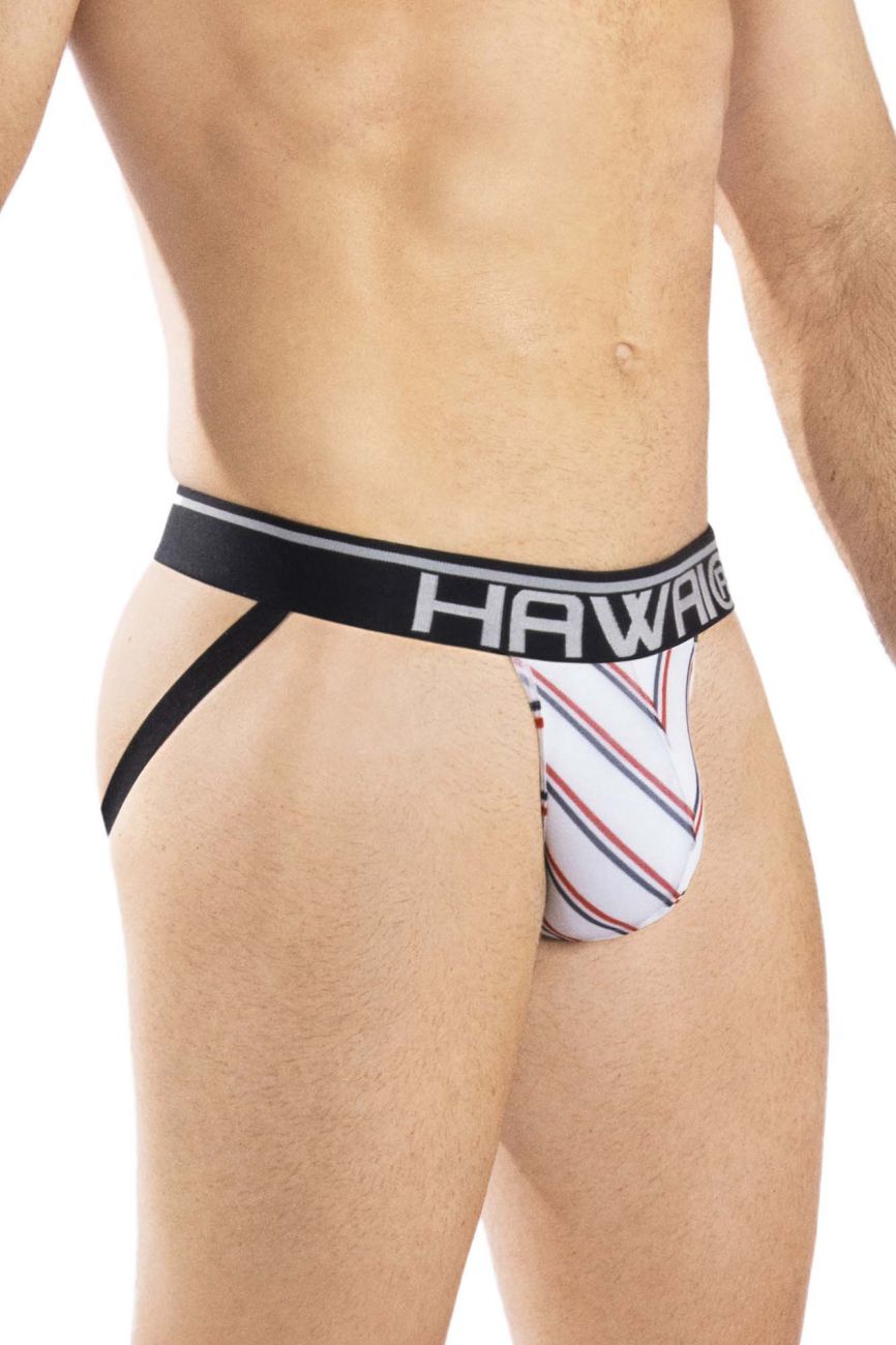 HAWAI 42052 Assorted Colors Jockstrap White