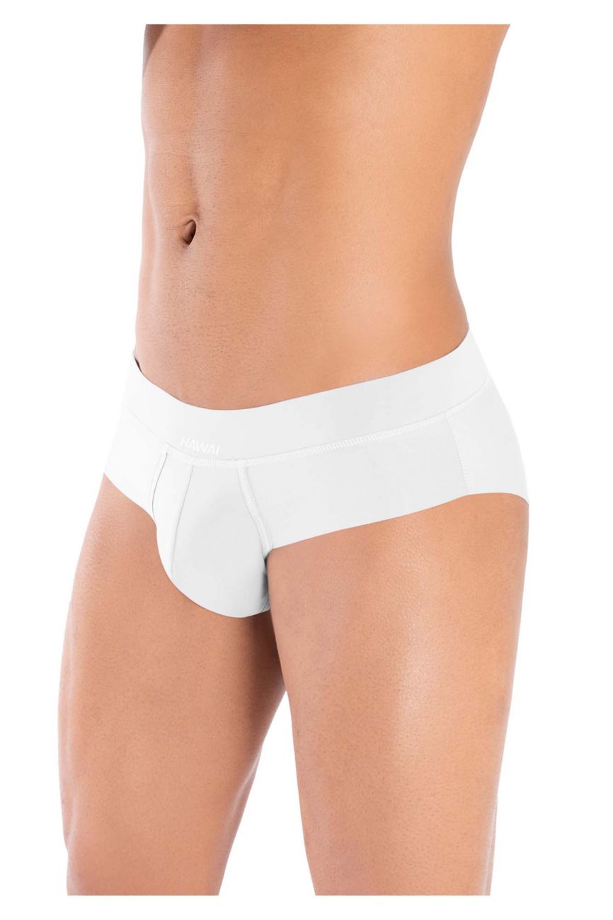 HAWAI 42141 Solid Hip Briefs White