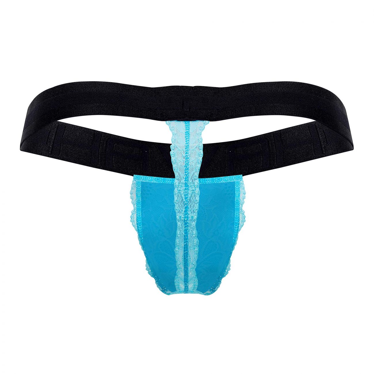 HAWAI 42153 Solid Lace Thongs Turquoise