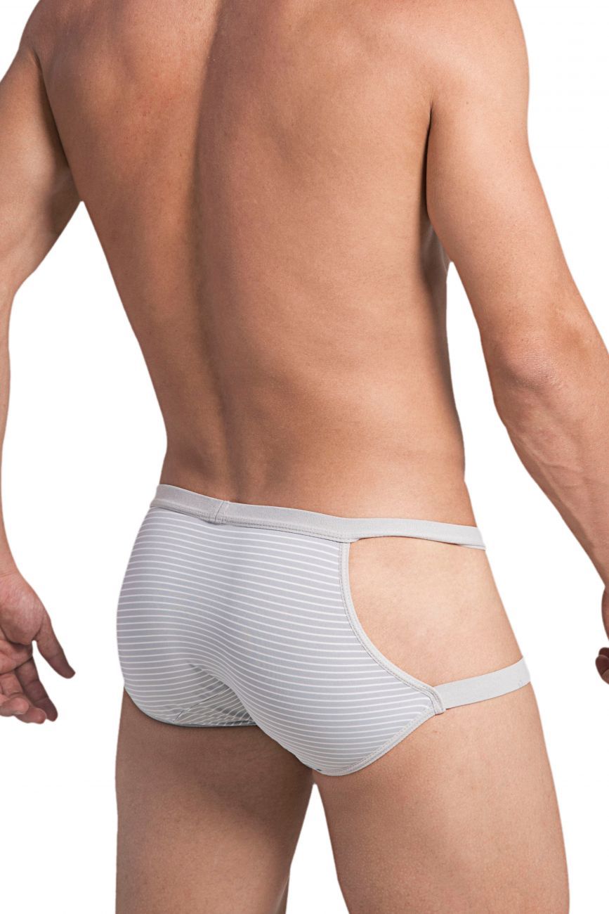 Hidden 958 Open Side Briefs Gray