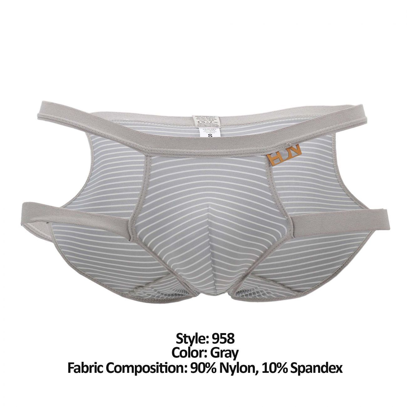 Hidden 958 Open Side Briefs Gray