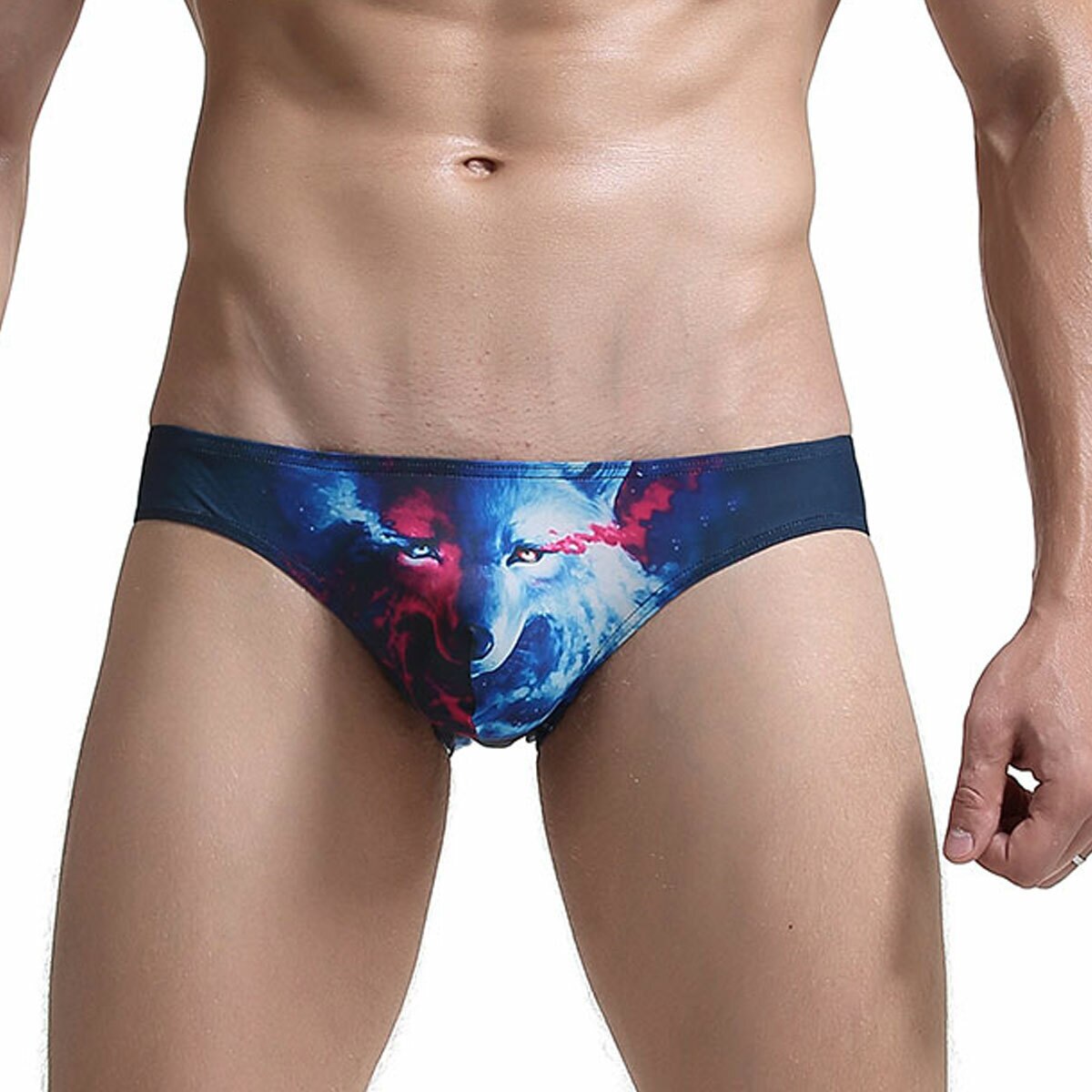 JCSTK - Mens Two Faced Dark Blue Wolf Brief