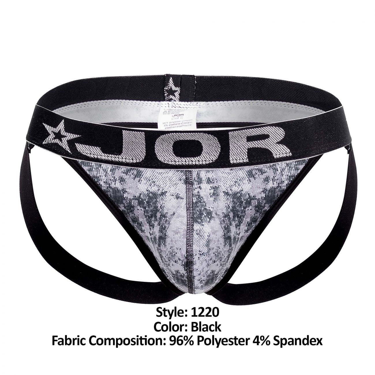 JOR 1220 Army Jockstrap Black
