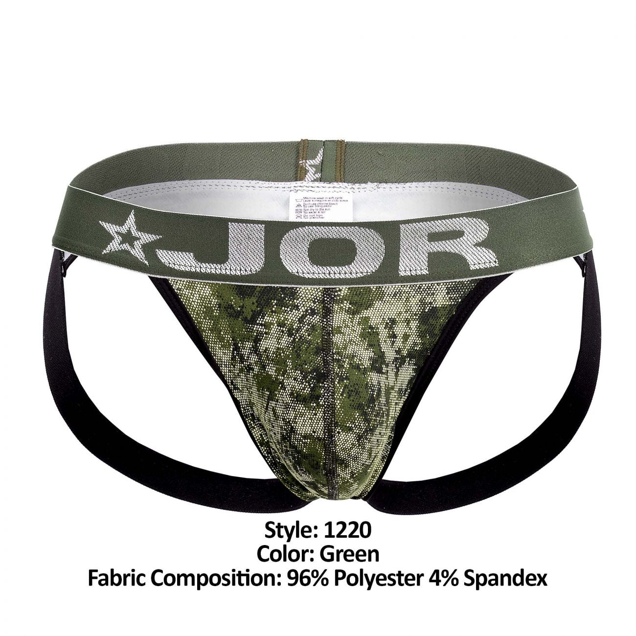 JOR 1220 Army Jockstrap Green