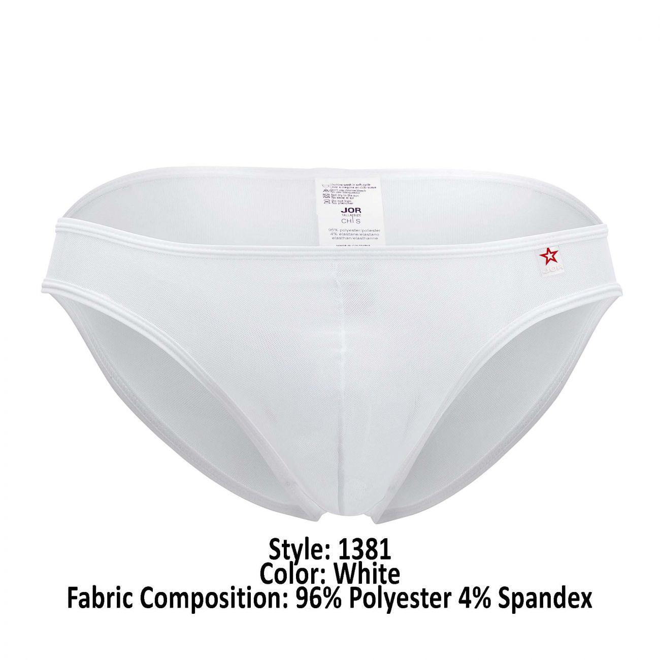 JOR 1381 Brave Mesh Bikini White